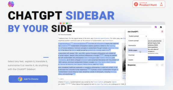 ChatGPT Sidebar with GPT-4