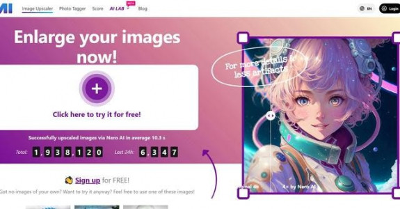 Nero AI Image Upscaler